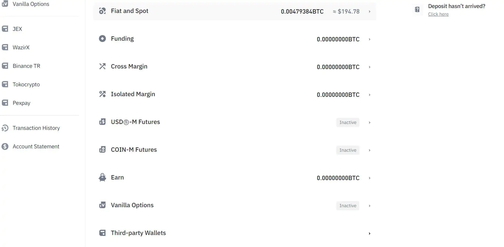 Dompet Binance untuk akun